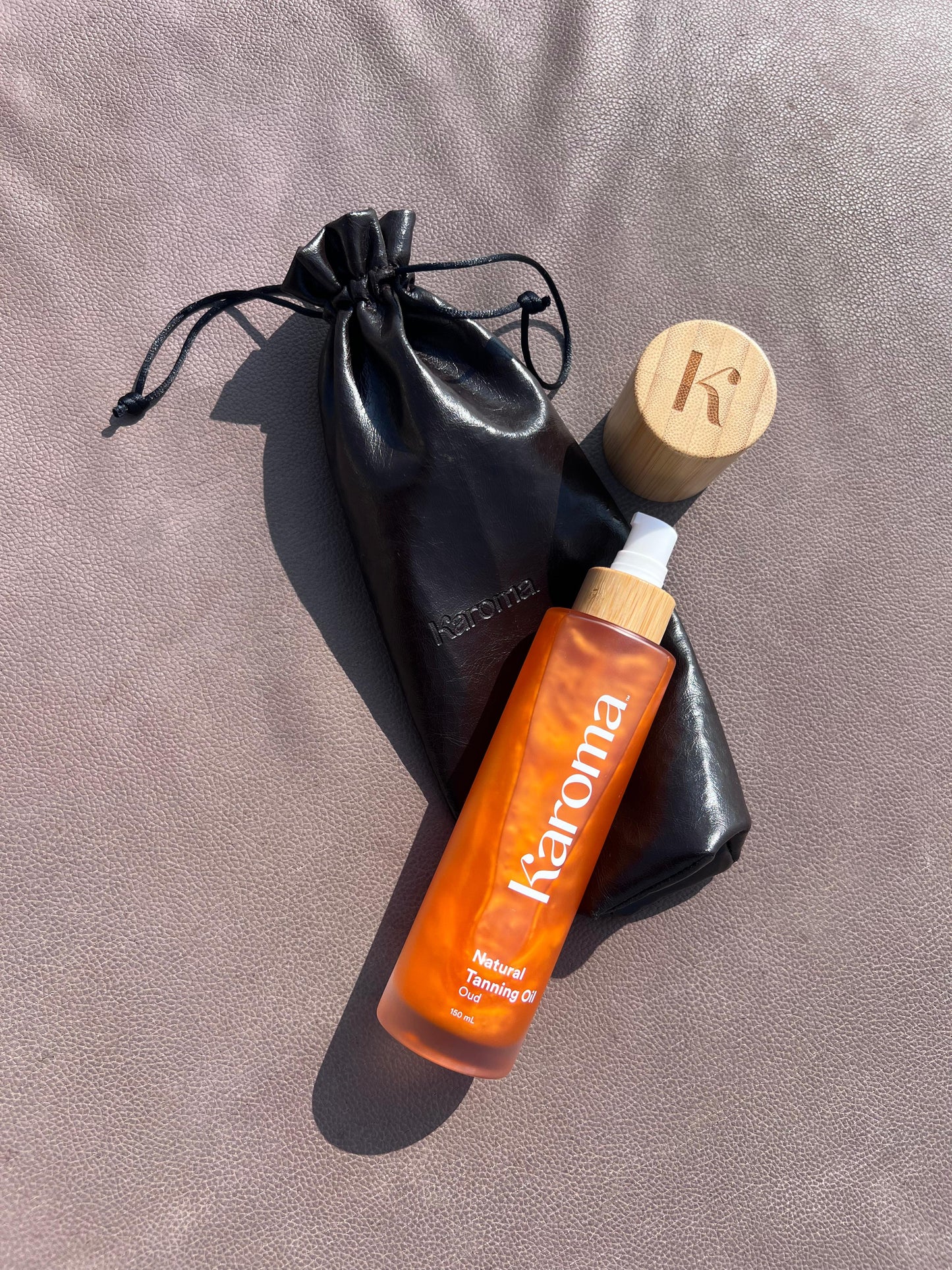 Leather Bag for Oil Bottle